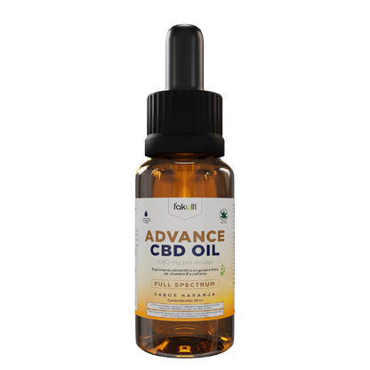 Advance CBD oil 1080 mg, gotero de 30 mL.